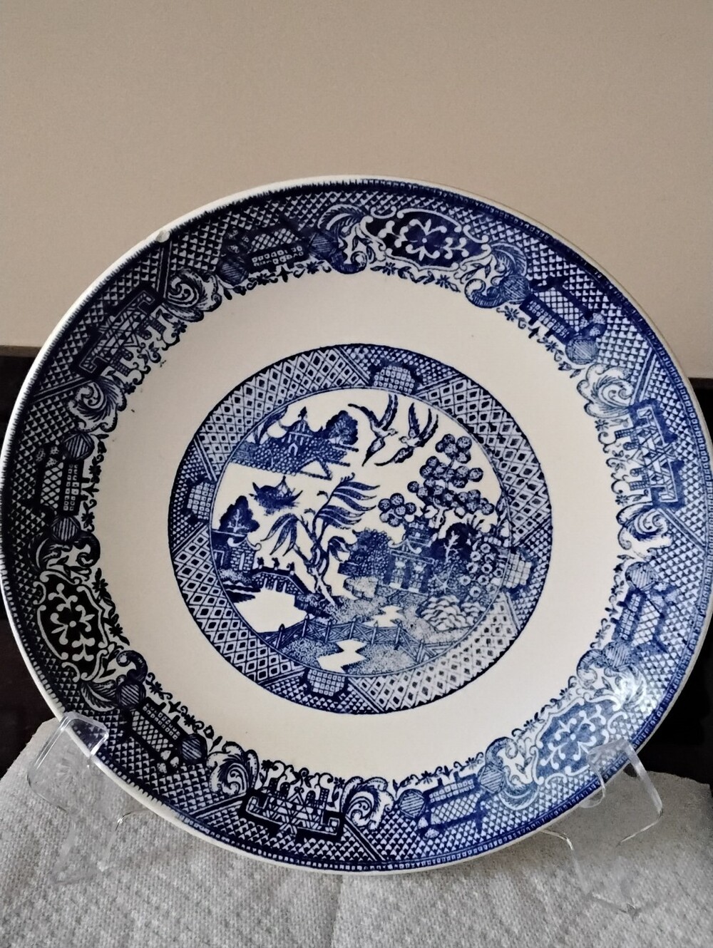 Royal China Blue Willow Ware Dinner Plate